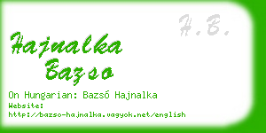 hajnalka bazso business card