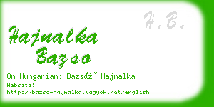 hajnalka bazso business card